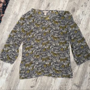 Banana Republic • Zebra Patterned Blouse